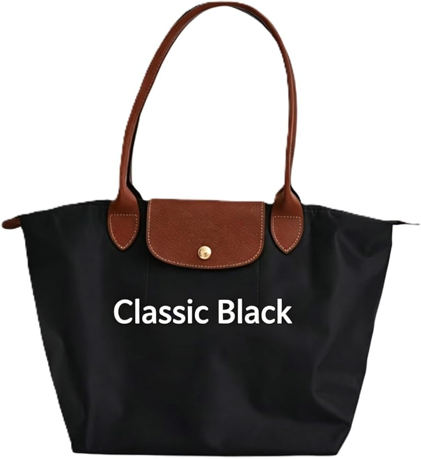 Women's Nylon Tote Bag, Large Capacity Waterproof Shoulder Bag, Multi-Color Casual Top-Handle Pur... | Amazon (US)