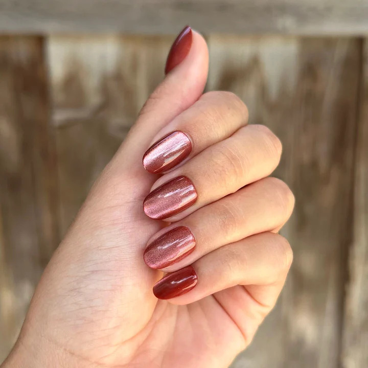 Cinnamon Velvet - Press-On | Short | Round | Olive & June