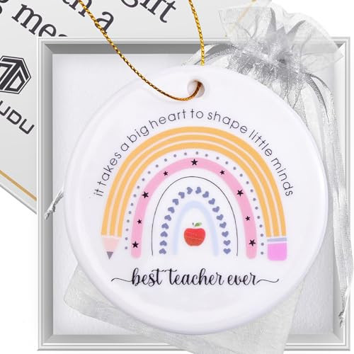Teacher Christmas Ornaments – Best Merry for Teachers | Thoughtful Daycare Teacher Gifts | Affordable Ideas for Teachers (B45) | Amazon (US)