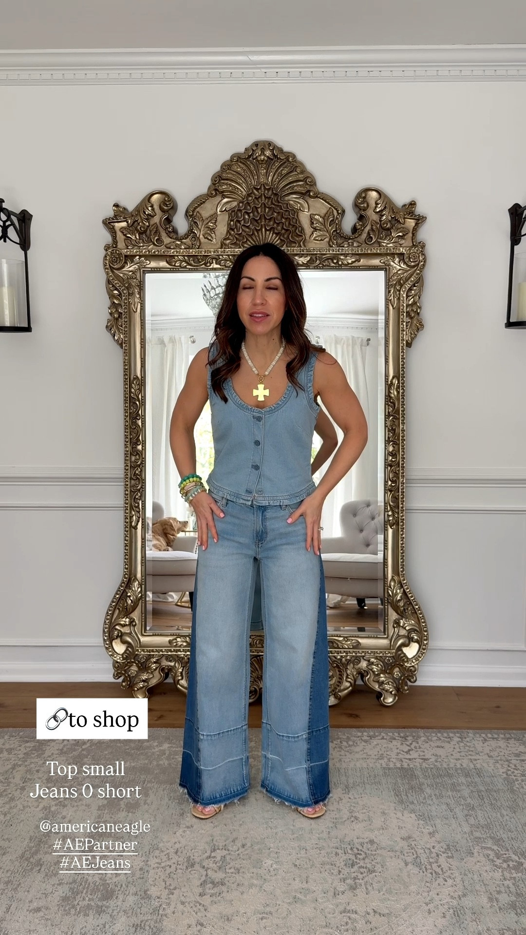 New arrivals from @americaneagle and girls you are going to love everything! Denim on denim spring outfits, baggy jeans, denim shorts, and cute spring tops to pair with everything! #AEPartner #AEJeans 

White jeans Xs. Blue baggy jeans Xs short. Two tone jeans 0 short. Cuff shorts 2. A-line shorts 2 (need 0). White tee medium. Other tops small. Flip-flops TTS. 

Country concert, concert outfit

#LTKPetite #LTKSaleAlert #LTKOver40