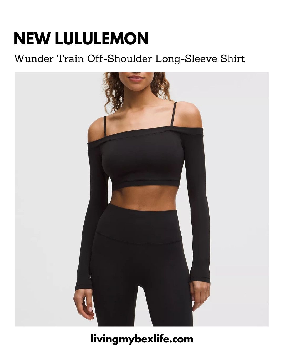 New lululemon: Wunder Train Off-Shoulder Long-Sleeve Shirt available in Black and Steel Blue. Pair with just released Wunder Train leggings with no center seam.  

 #LTKGiftGuide #LTKActive #LTKU