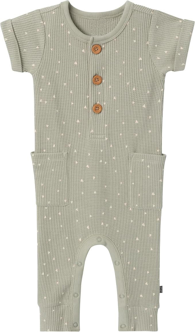 Modern Moments by Gerber Baby Short Sleeve Long Leg Romper | Amazon (US)