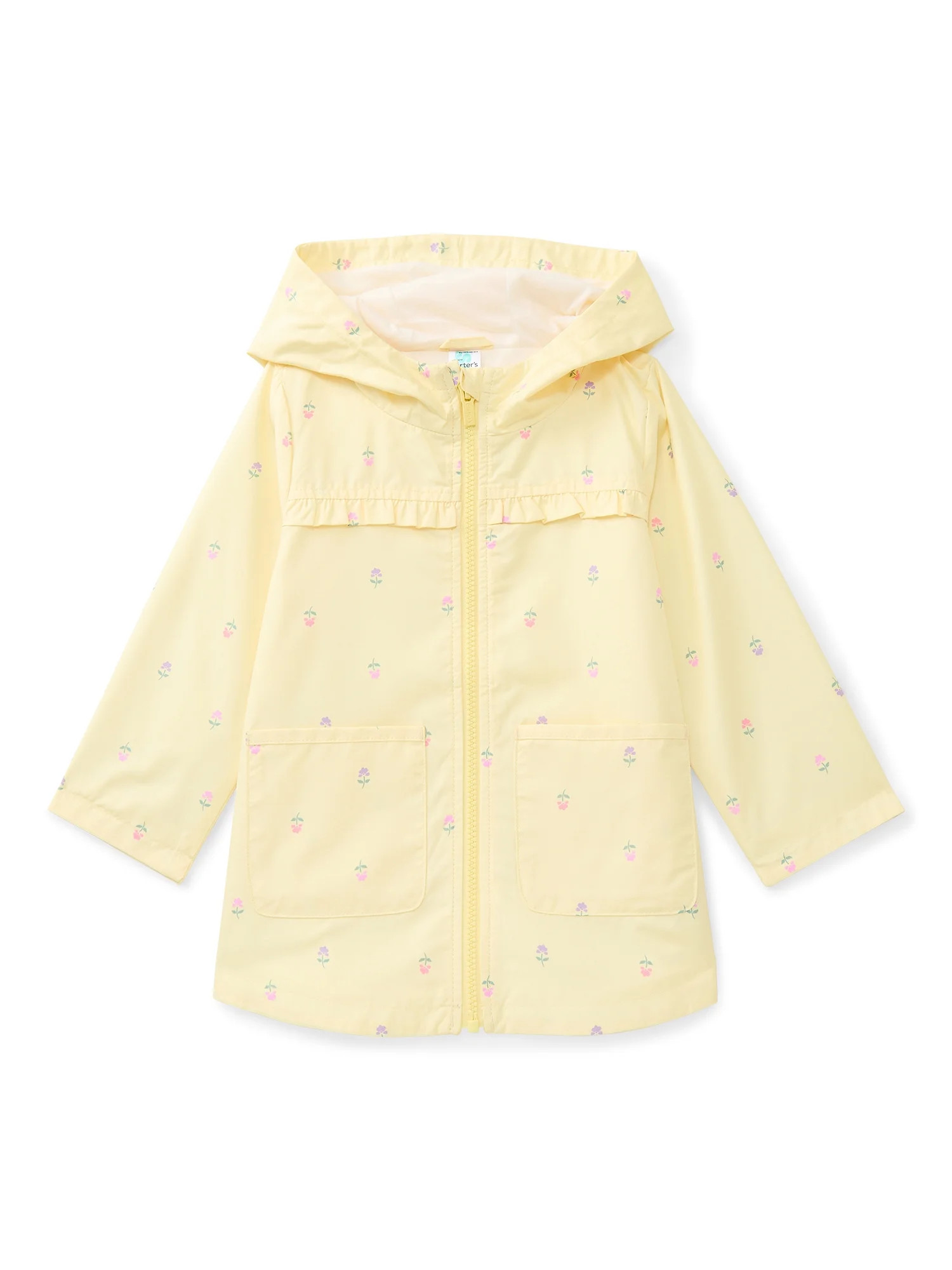 Carter's Child of Mine Toddler Girl Print Rain Jacket with Hood, Sizes 12M-5T | Walmart (US)