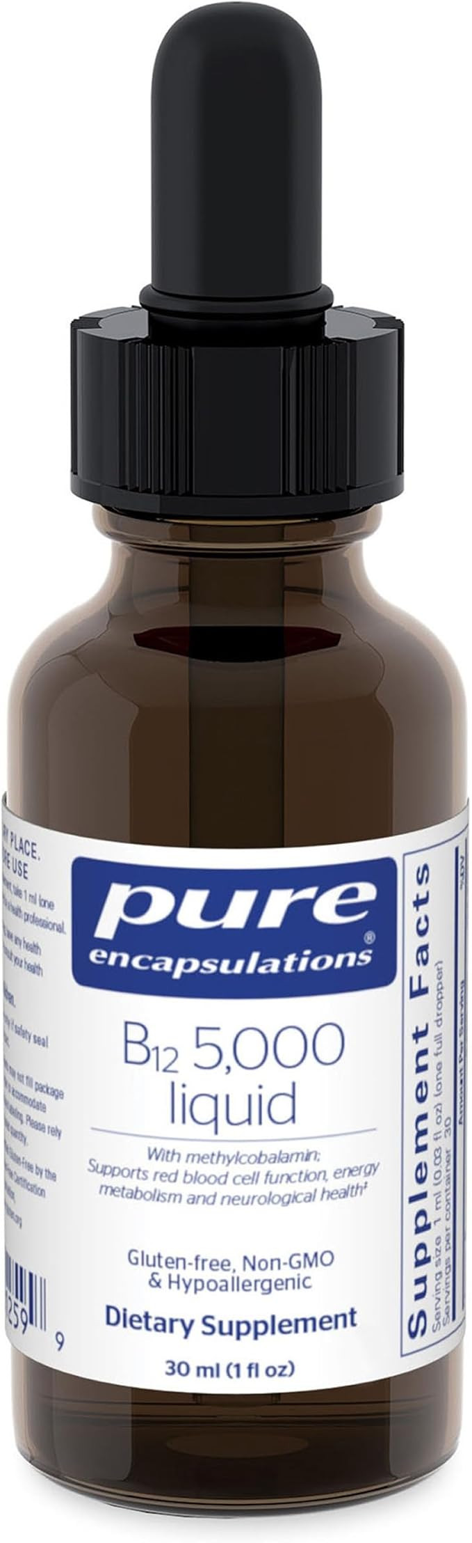 Pure Encapsulations B12 5,000 Liquid - Vitamin B12 Methylcobalamin Supplement to Support Energy, ... | Amazon (US)