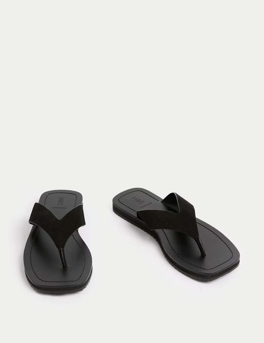 Suede Flat Square Toe Sandals | Marks & Spencer (UK)