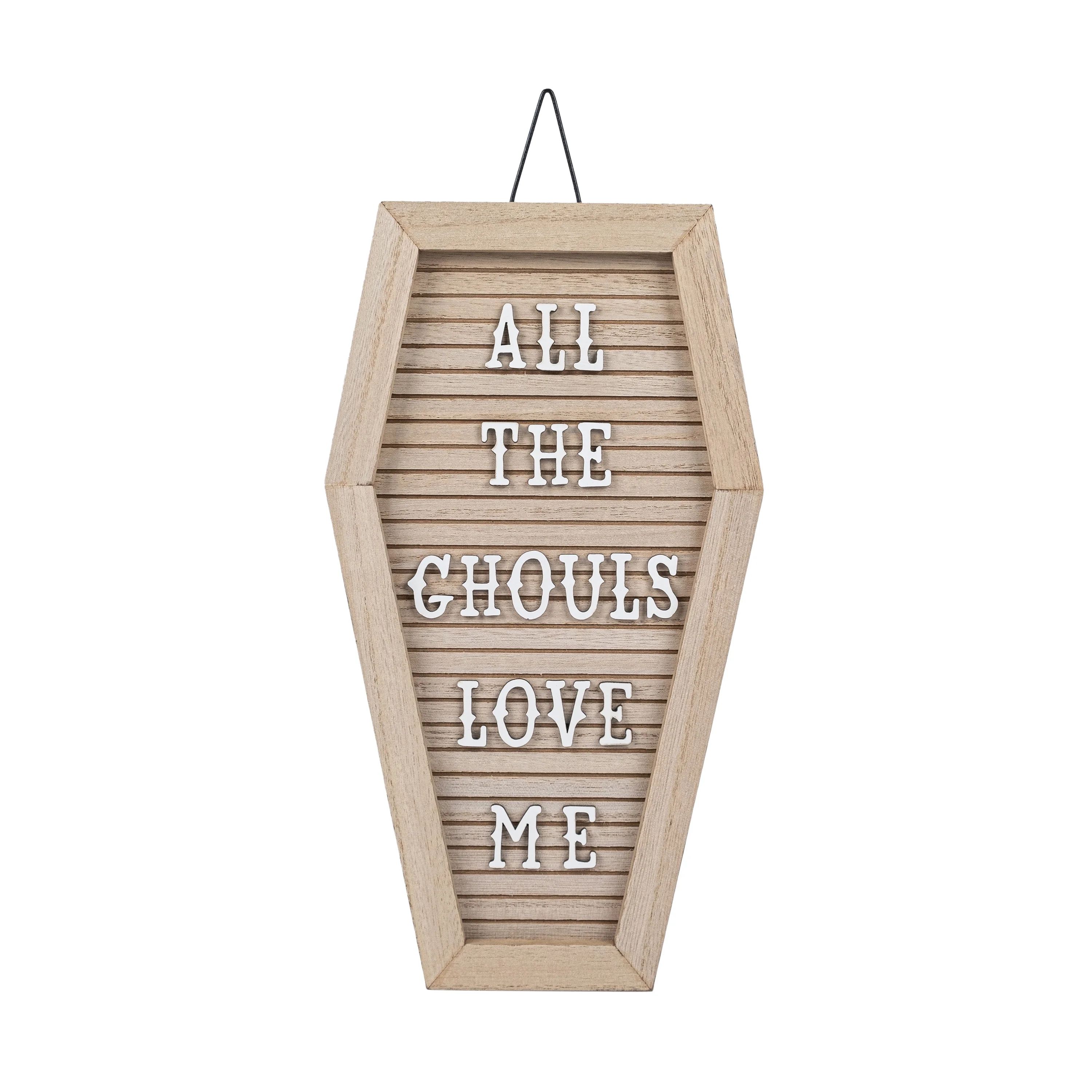 Halloween All the Ghouls Love Me Wall Decor, by Way To Celebrate | Walmart (US)