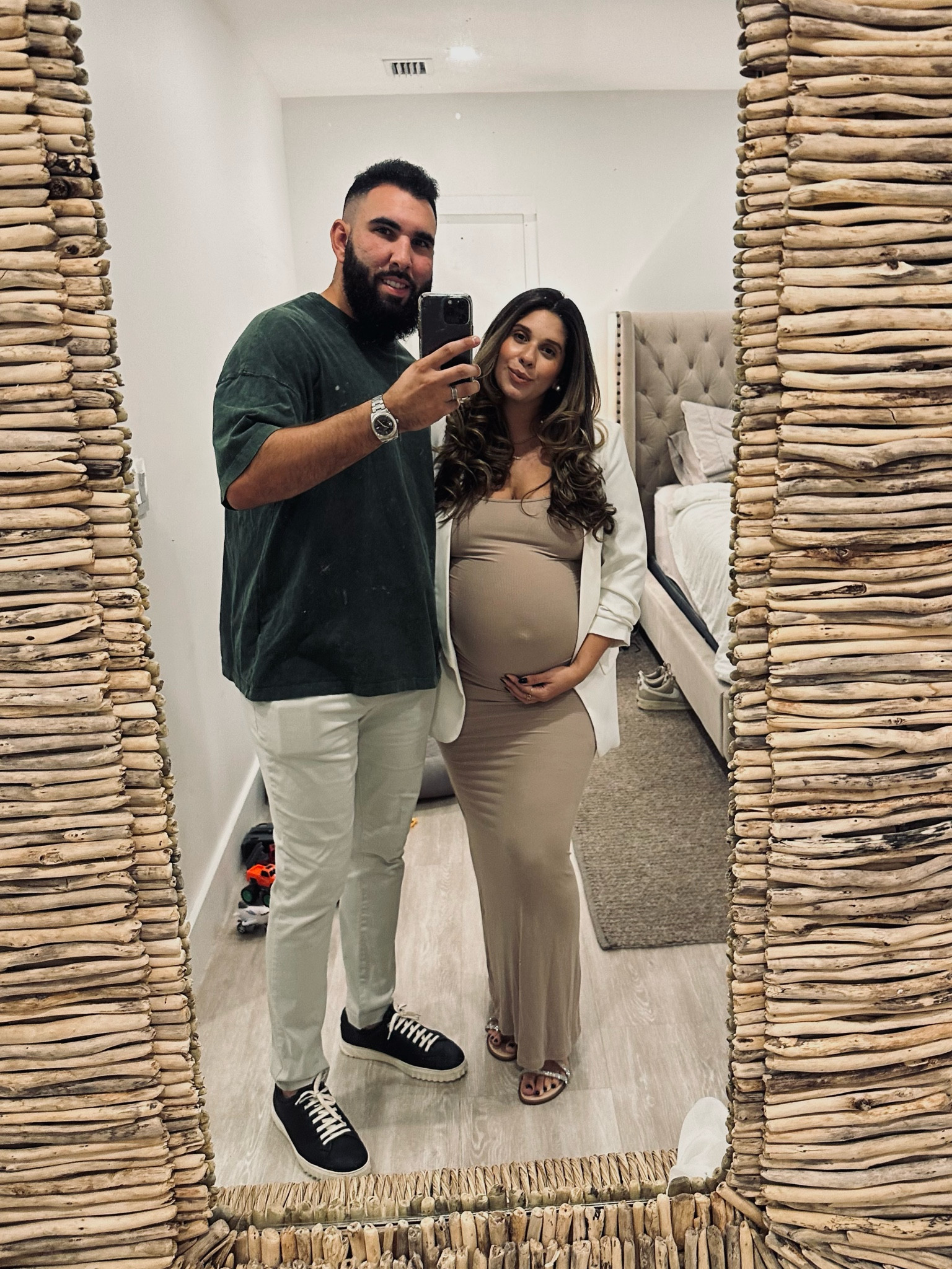 Date night outfit 
Men’s sneakers
Women’s skims dress 
Sandals
Blazer
Pregnancy outfit
Bump style 

#LTKbump #LTKstyletip #LTKmens