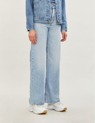 Wide-leg high-rise jeans | Selfridges