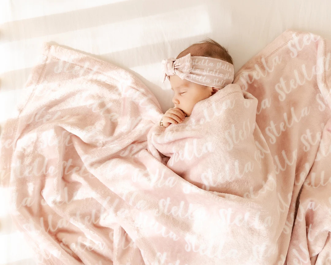 Plush minky baby blankets and accessories | Etsy (US)