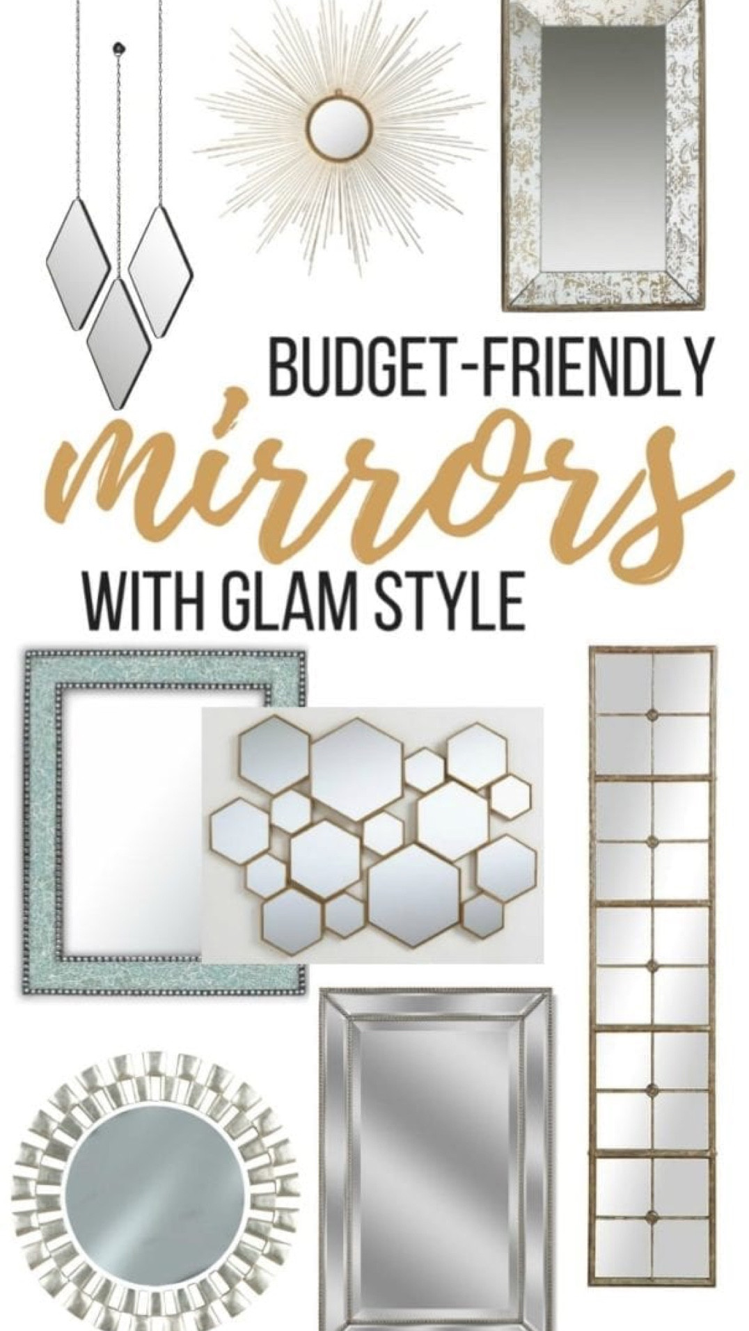 Budget-Friendly Mirrors with Glam Style 

#LTKsalealert #LTKhome #LTKunder100