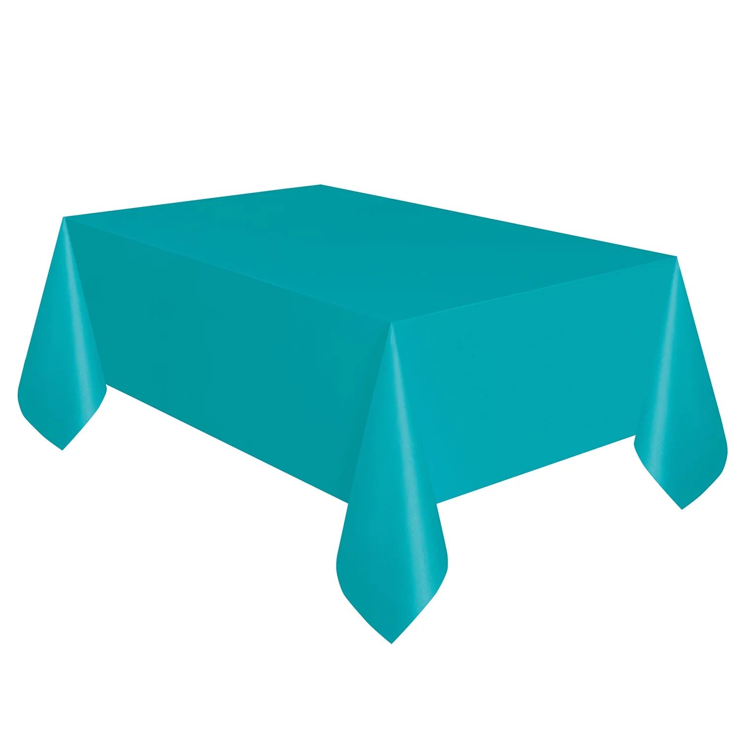 Way To Celebrate! Plastic Party Tablecloths, 108 x 54in, Teal, 3ct | Walmart (US)