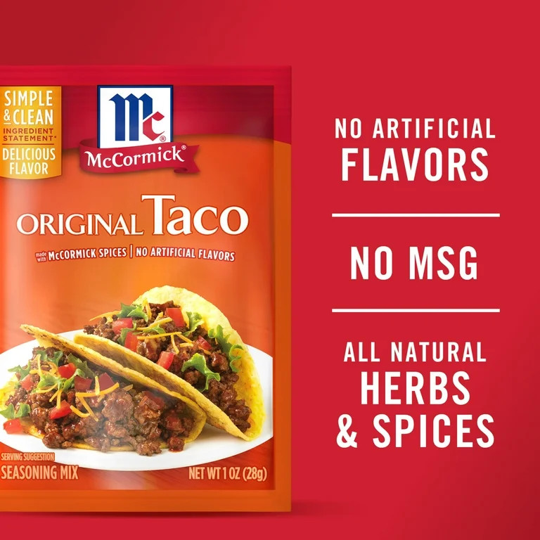 McCormick Original Taco Seasoning Mix, 1.0 oz Packet | Walmart (US)