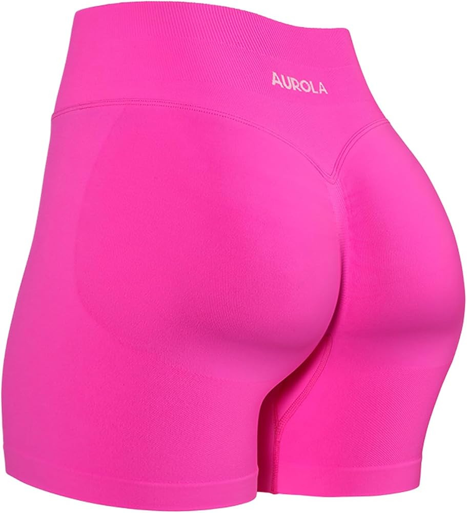 AUROLA Influence Workout Shorts for Women,2.5 3.5 4.5 5.5 6.5 No Roll Up Squat Proof Scrunch Seam... | Amazon (US)