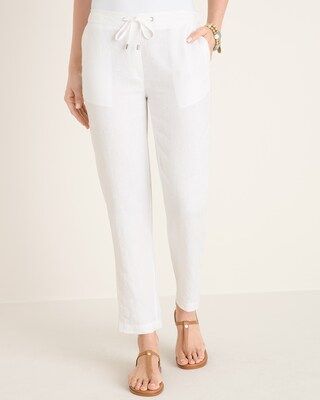 Linen Drawstring Ankle Pants | Chico's
