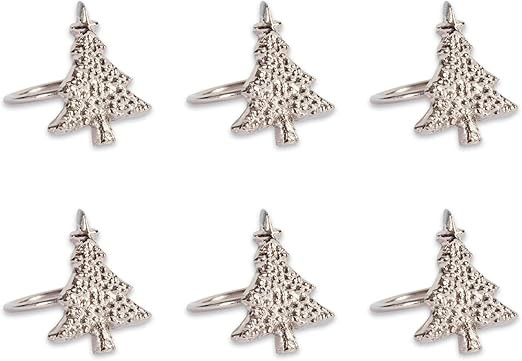 DII Christmas Thanksgiving Holiday Tabletop Décor Collection Decorative Napkin Ring Holder Set, ... | Amazon (US)