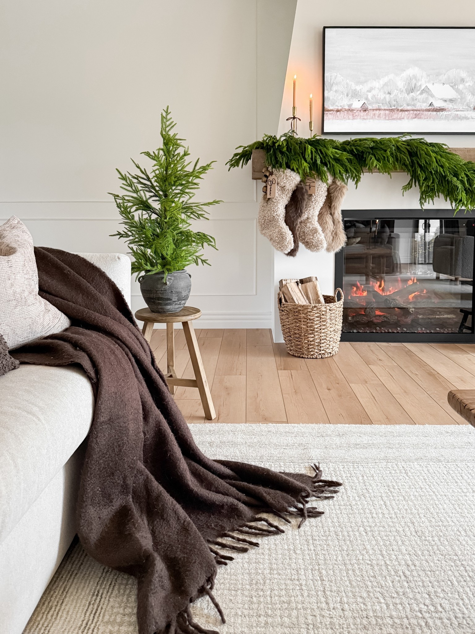 A subtle, cozy, curated Christmas ✨
Sharing a few of my favorite little details — the mini tree, the soft stocking combo, and all the warm textures. 

#LTKsale #LTKhome #LTKholiday