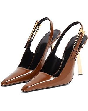 Vertundy Women's Stiletto Slingback Heels Closed Pointed Toe Party Dress Pumps | Amazon (US)