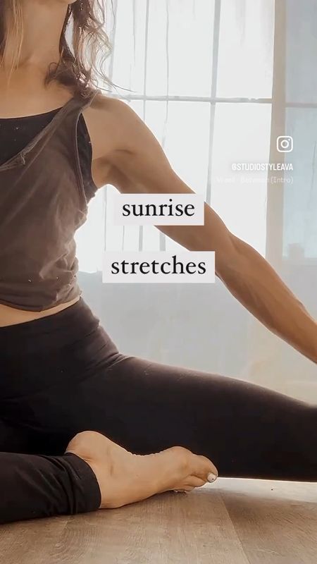 sunrise stretch ☀️ 
for tight hamstrings, tight quads, or tight back muscles 

#LTKFitness #LTKSeasonal #LTKActive