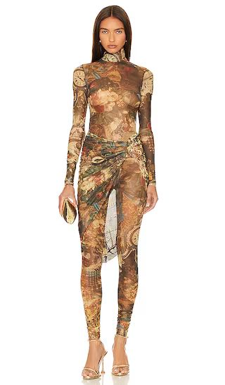 Kayden Catsuit in Bronze Combo | Revolve Clothing (Global)