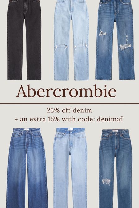 Abercrombie denim sale
25% off + an extra 15% off with code: denimaf

#LTKfindsunder100 #LTKstyletip #LTKsalealert