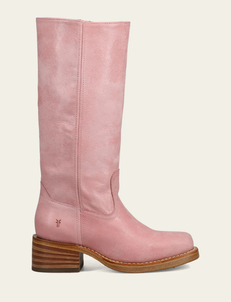 Women’s Pink Campus 14L Wide Calf Boots | The Frye Company | FRYE