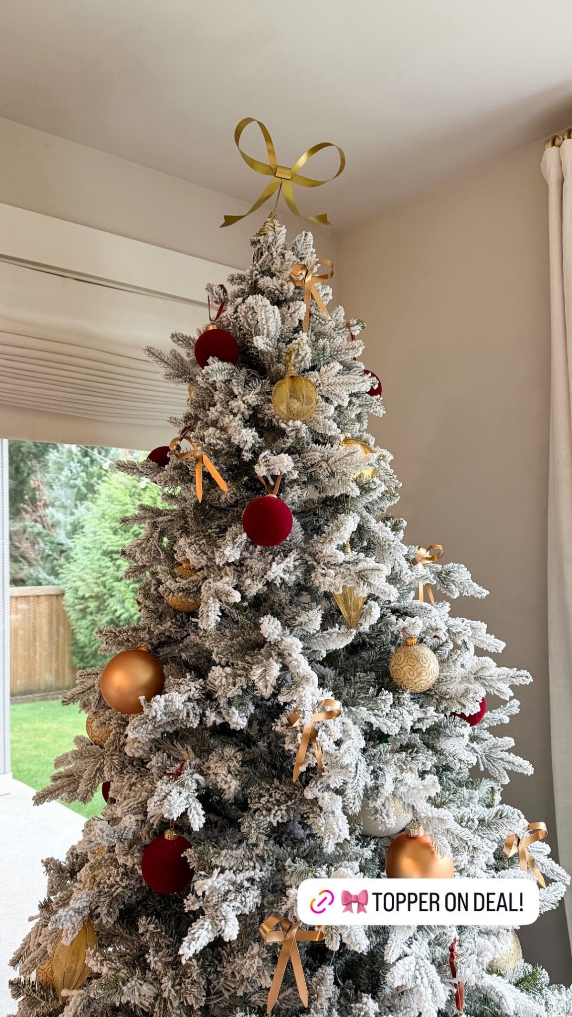 Gold Bow Christmas Tree Topper on Deal! 

#LTKHome #LTKSaleAlert #LTKHoliday