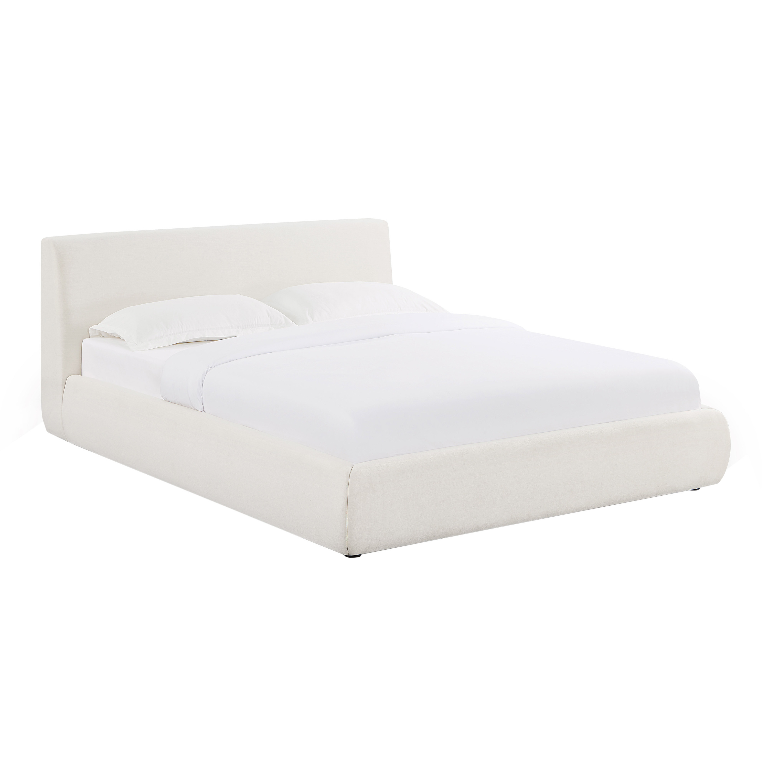 Larkspur Cream Linen Upholstered Bed | World Market