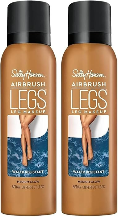 Sally Hansen Airbrush Legs, Leg Spray-On Makeup, Medium Glow 4.4 Oz (Pack of 2) | Amazon (US)