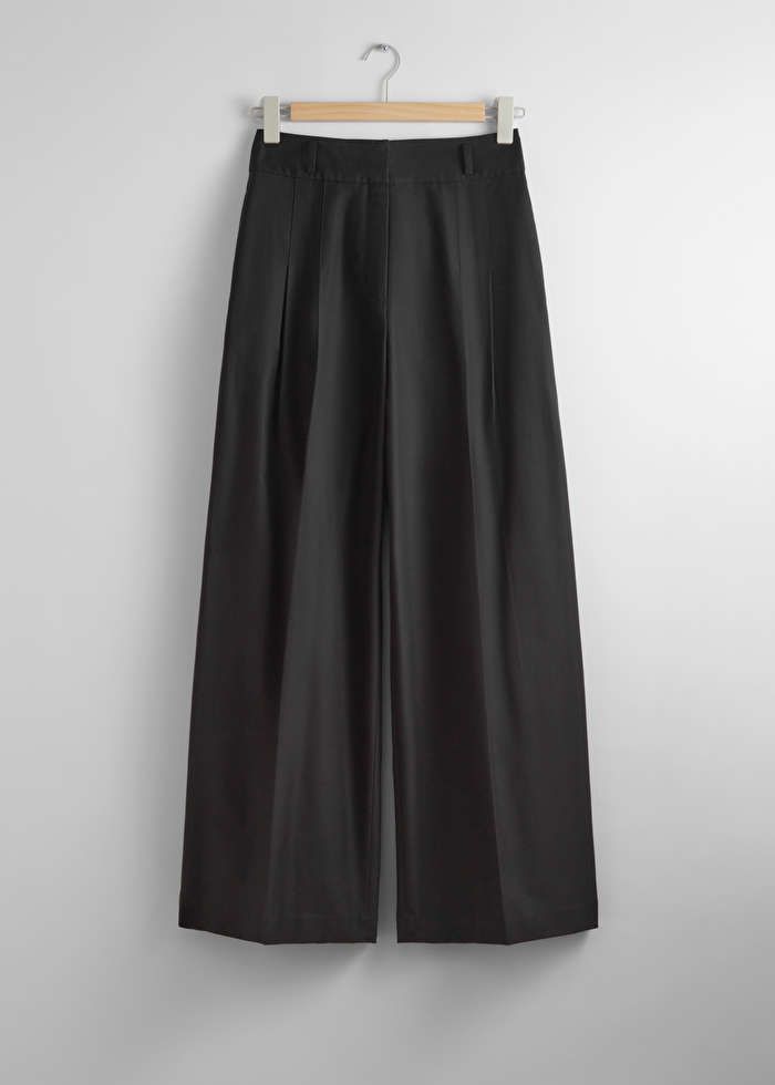 Wide Tailored Trousers - Black - & Other Stories GB | & Other Stories (EU + UK)