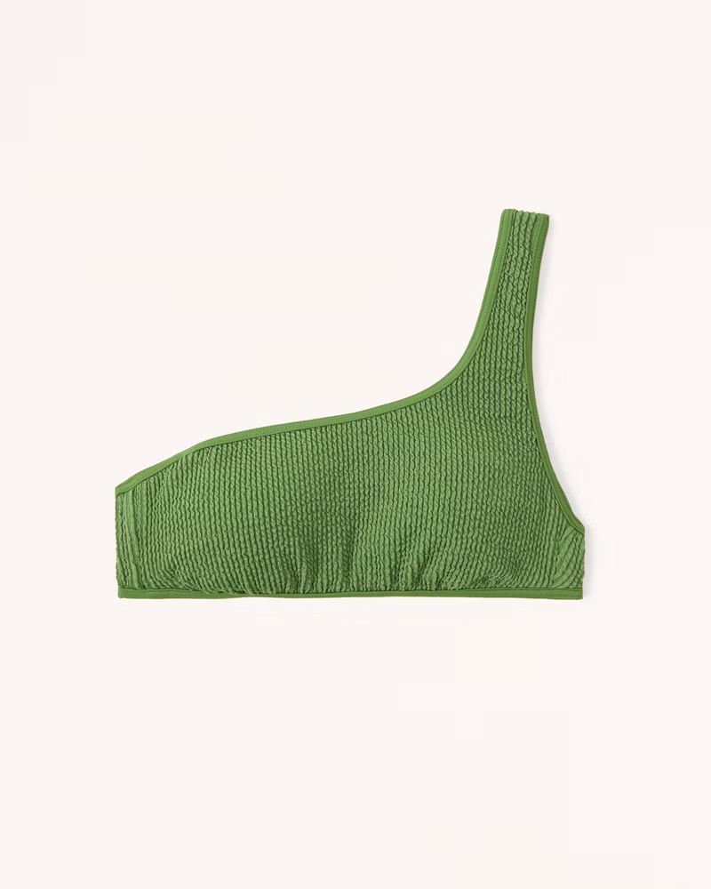 90s One-Shoulder Bralette Swim Top | Abercrombie & Fitch (US)