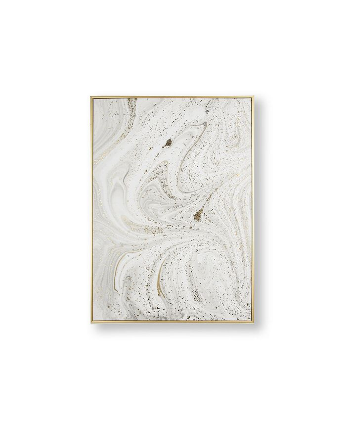 Marble Luxe Framed Canvas Wall Art | Macys (US)