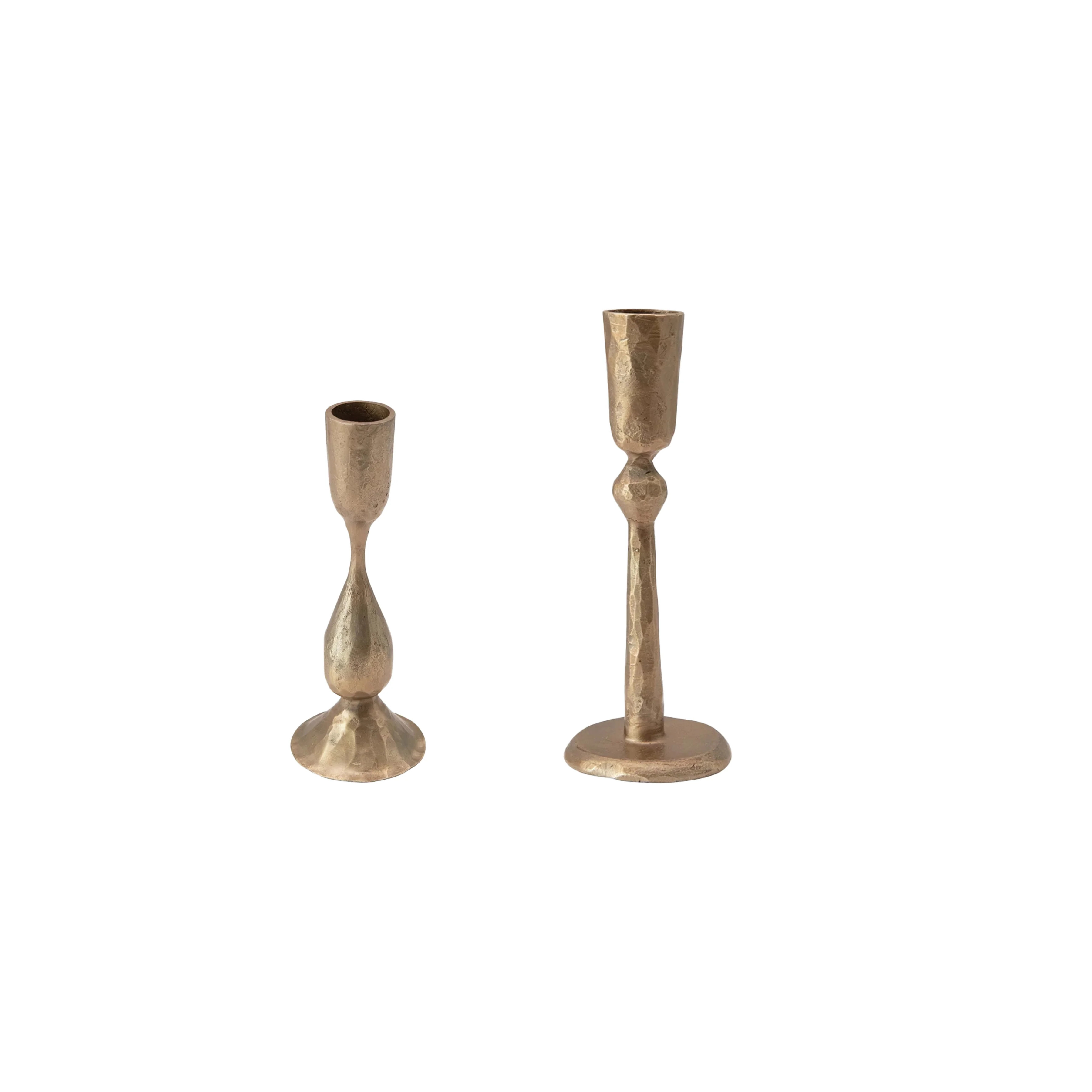 Antique Brass Taper Candle Holder | Cottage and Key