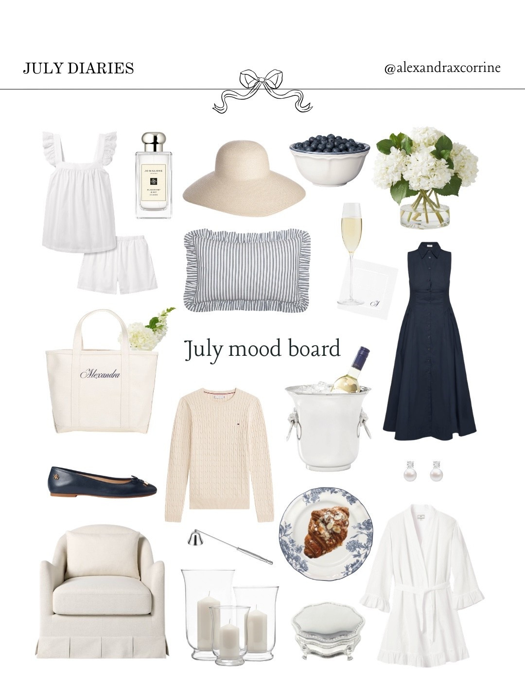 July mood board 🥿🧺🌳🕯️

#summeraesthetic #summermoodboard #chicliving #moodboardaesthetic #pinterestinspo 

[ July mood board, Fourth of July, chic summer mood board, coastal grandma aesthetic, Nancy Meyers summer, navy blue, soft summer vibes, Pinterest mood board aesthetic ]

#LTKSeasonal