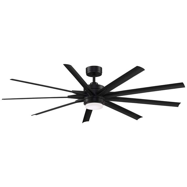72" Fanimation Odyn Custom Black LED Outdoor Smart Ceiling Fan - #79X69 | Lamps Plus | Lamps Plus