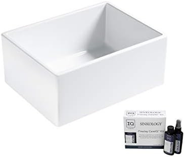 Sinkology SK494-24FC-AMZ Wilcox II Farmhouse 24 in. Single Bowl Fireclay Kitchen Sink, Crisp Whit... | Amazon (US)