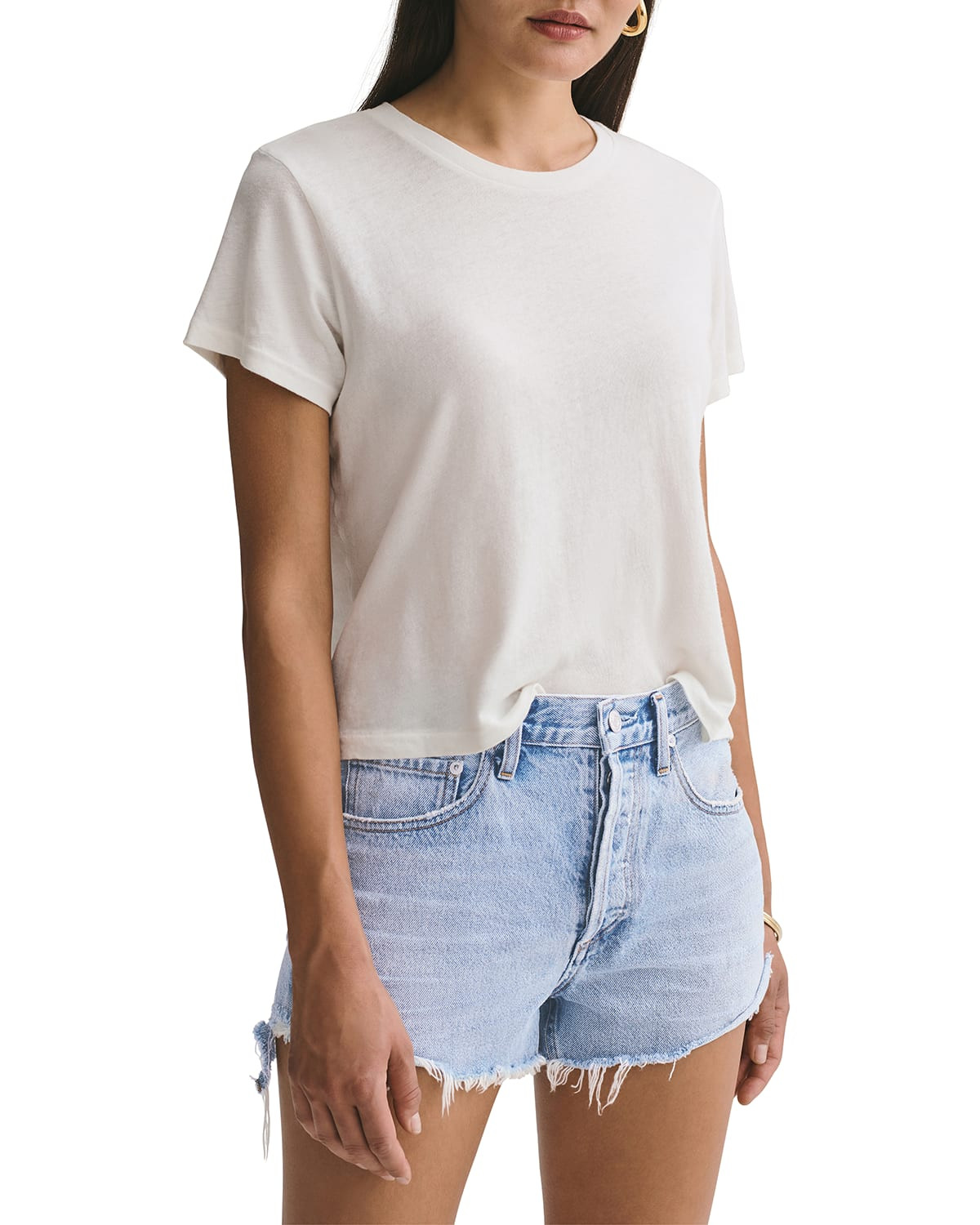 Linda Organic Cotton Short-Sleeve Tee | Neiman Marcus