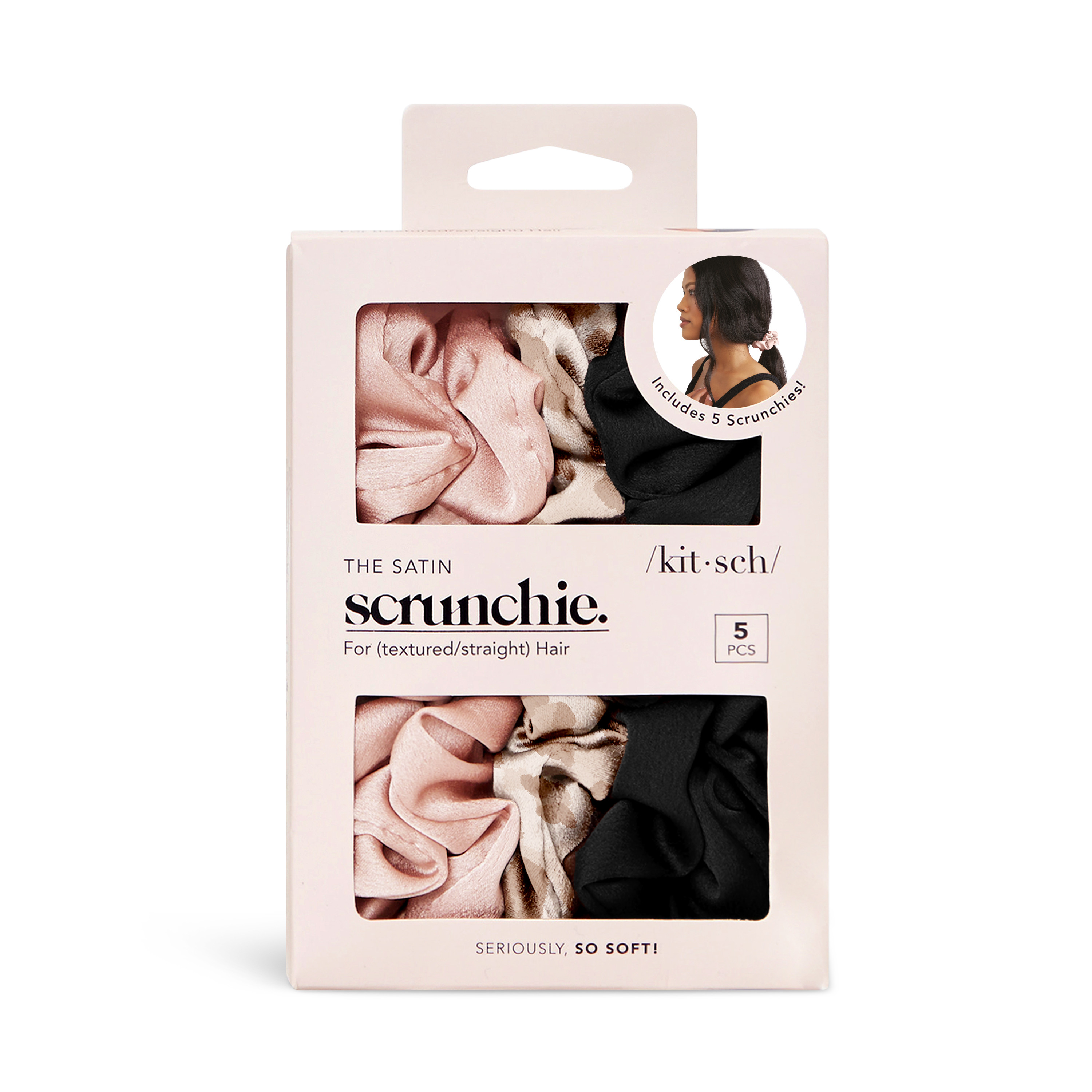 Kitsch Assorted Satin Sleep Scrunchies | Grove