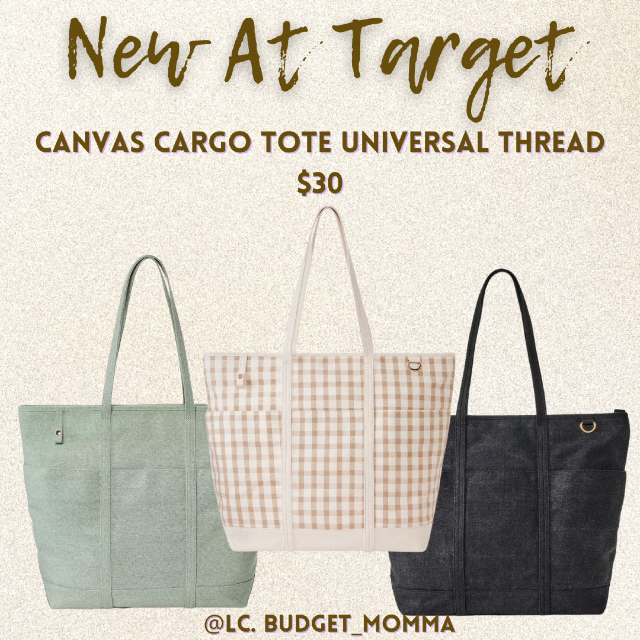 New Canvas Tote Bags at Target 

#bag #tote #purse #target #targetstyle

#LTKItBag #LTKFindsUnder50 #LTKStyleTip