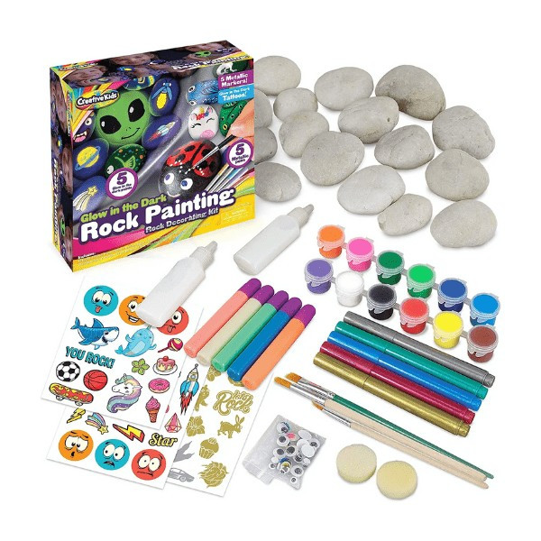 glow in the dark rock painting craft kit | Ellifox
