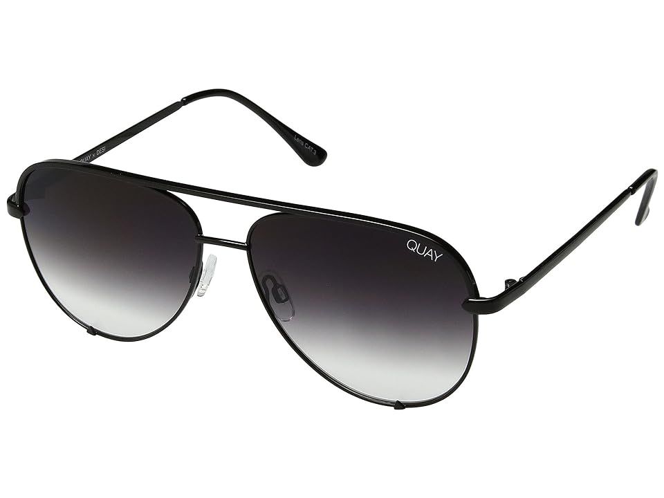 QUAY AUSTRALIA High Key Mini QUAY X DESI (Black/Smoke Fade) Fashion Sunglasses | Zappos