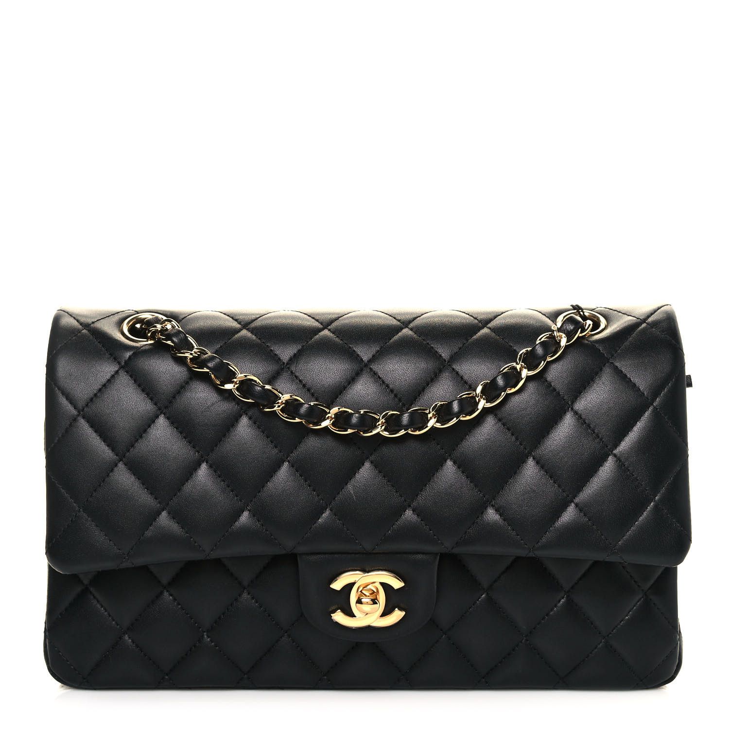 CHANEL

Lambskin Quilted Medium Double Flap Black | Fashionphile