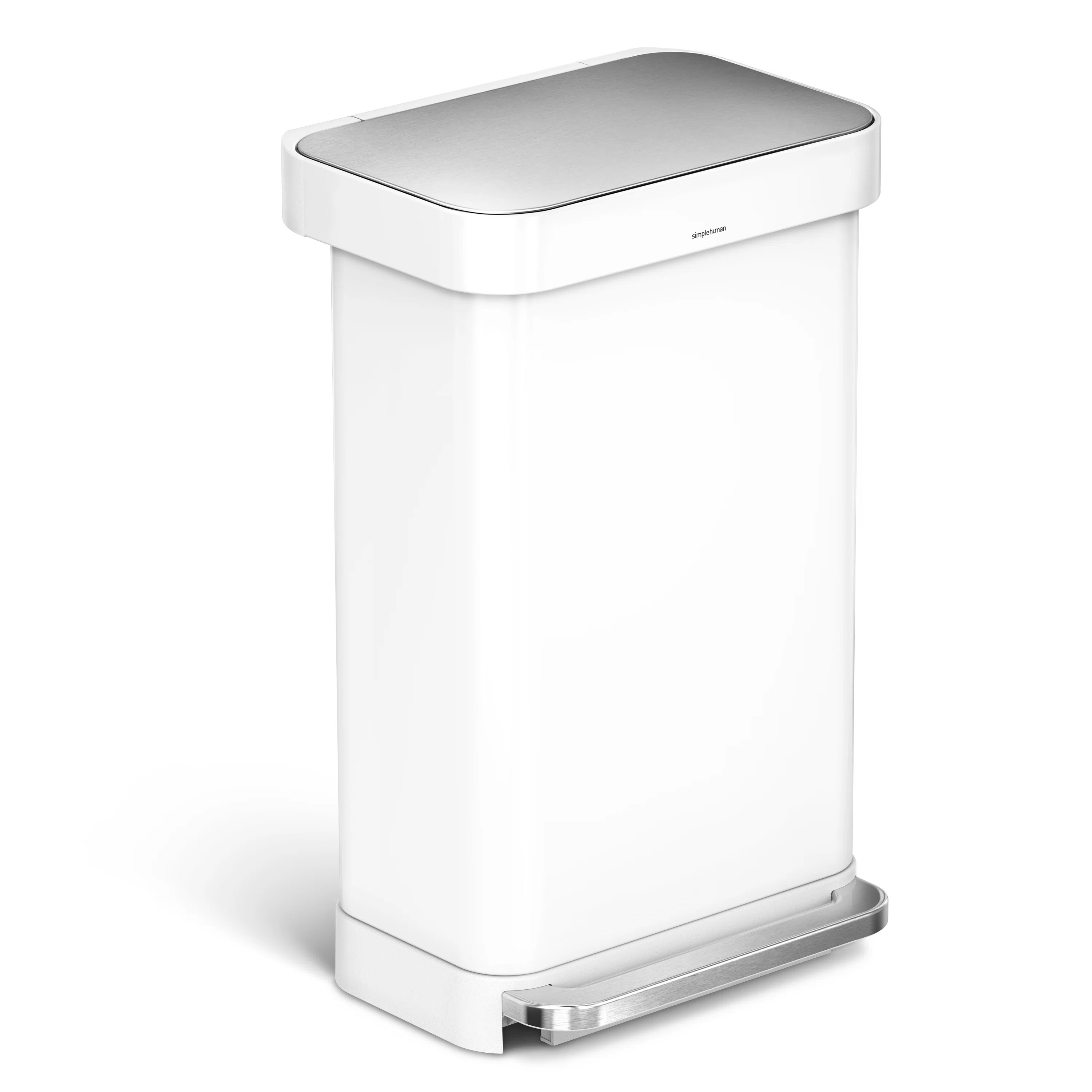 simplehuman 45 Liter / 12 Gal Rectangular Hands-Free Kitchen Step Trash Can | Wayfair | Wayfair North America