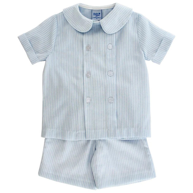 Skylight Stripe- Dressy Short Set | The Bailey Boys