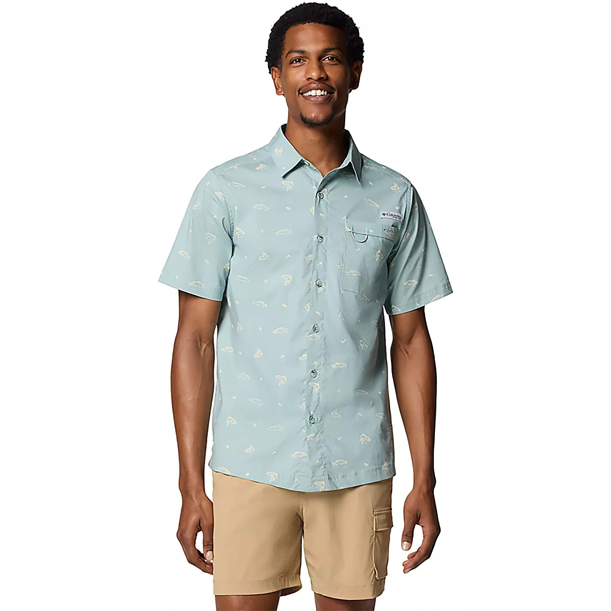 Columbia Sportswear Men's Wild Cast Camp Button Down Shirt | Academy Sports + Outdoors
