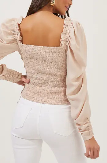 Square Neck Puff Sleeve Top | Nordstrom