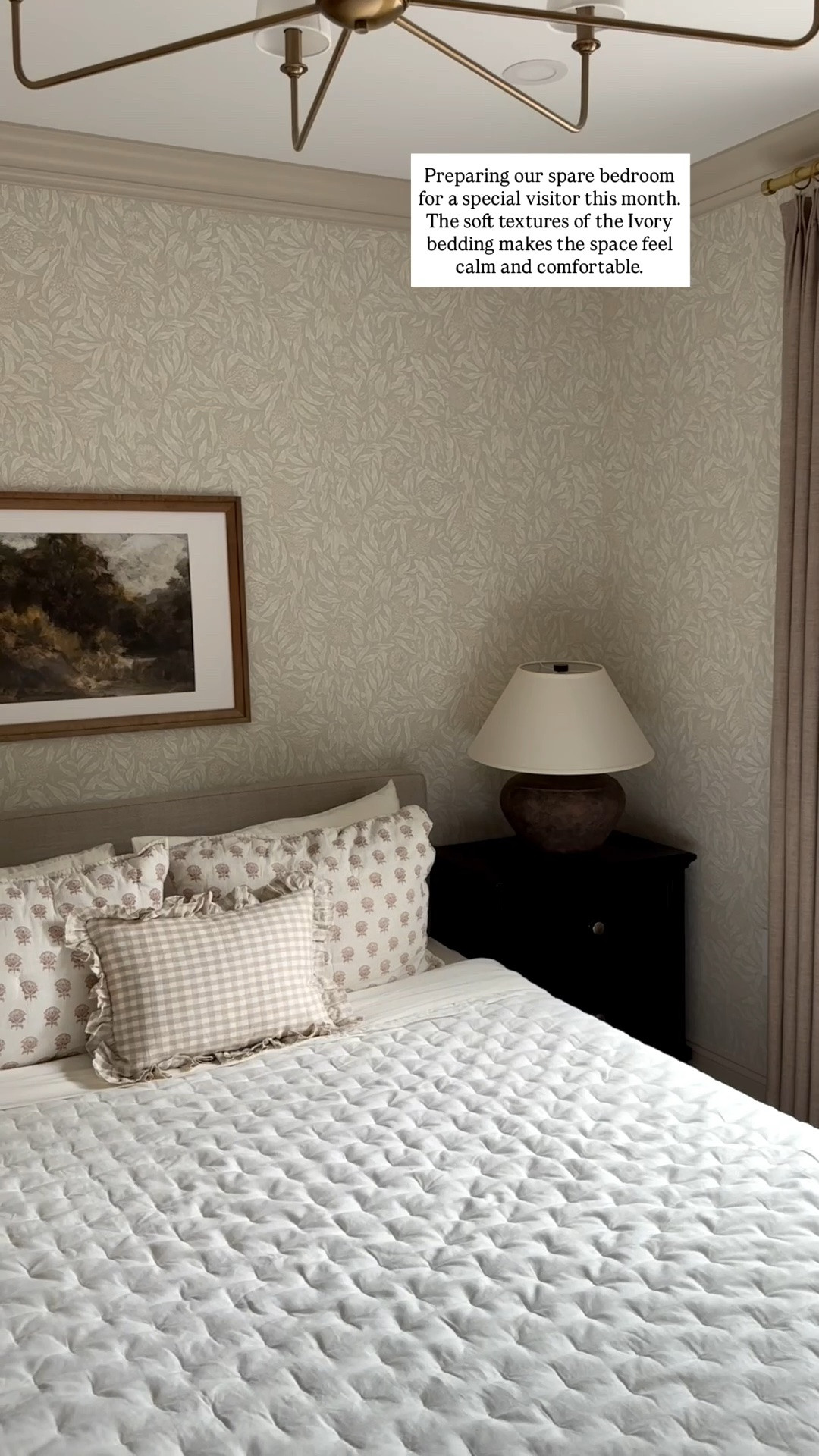 Preparing our spare bedroom for a special visitor this month. The soft textures of the Ivory bedding makes the space feel calm and comfortable. I can confirm the Bamboo Sheet set is a dream to sleep on. European Linen Dream Quilt has a gorgeous texture and it is a nice weight while feeling light and breathable for the warmer nights. 

Bamboo Sheet Set in Ivory
European Linen Dream Quilt in Ivory
@quince #quincepartner