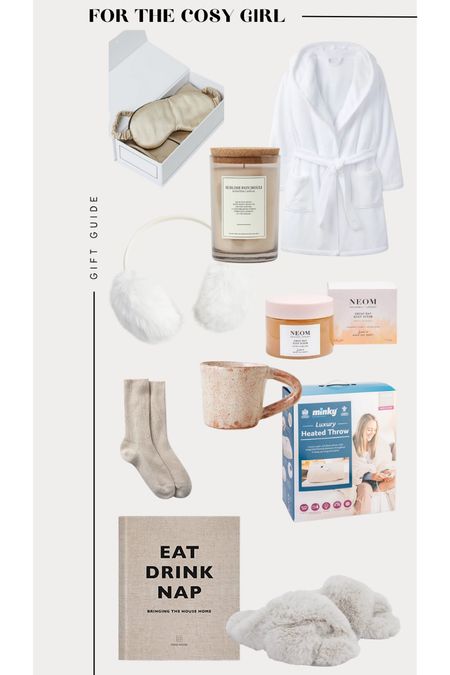 Christmas 2022 gift guide for the girl who loves all things cosy! Whether it’s a the white company dressing gown, cosy ugg slippers, a heated blanket or a nice warm bath with some beautiful products. 

#LTKCyberweek #LTKbeauty #LTKSeasonal