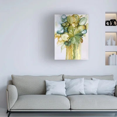 Wrapped Canvas Wall Art - Amy Tieman 'jade blossoms' Wall Art for Living Room, Bedroom, or Office Décor  - 18x24 | Wayfair North America