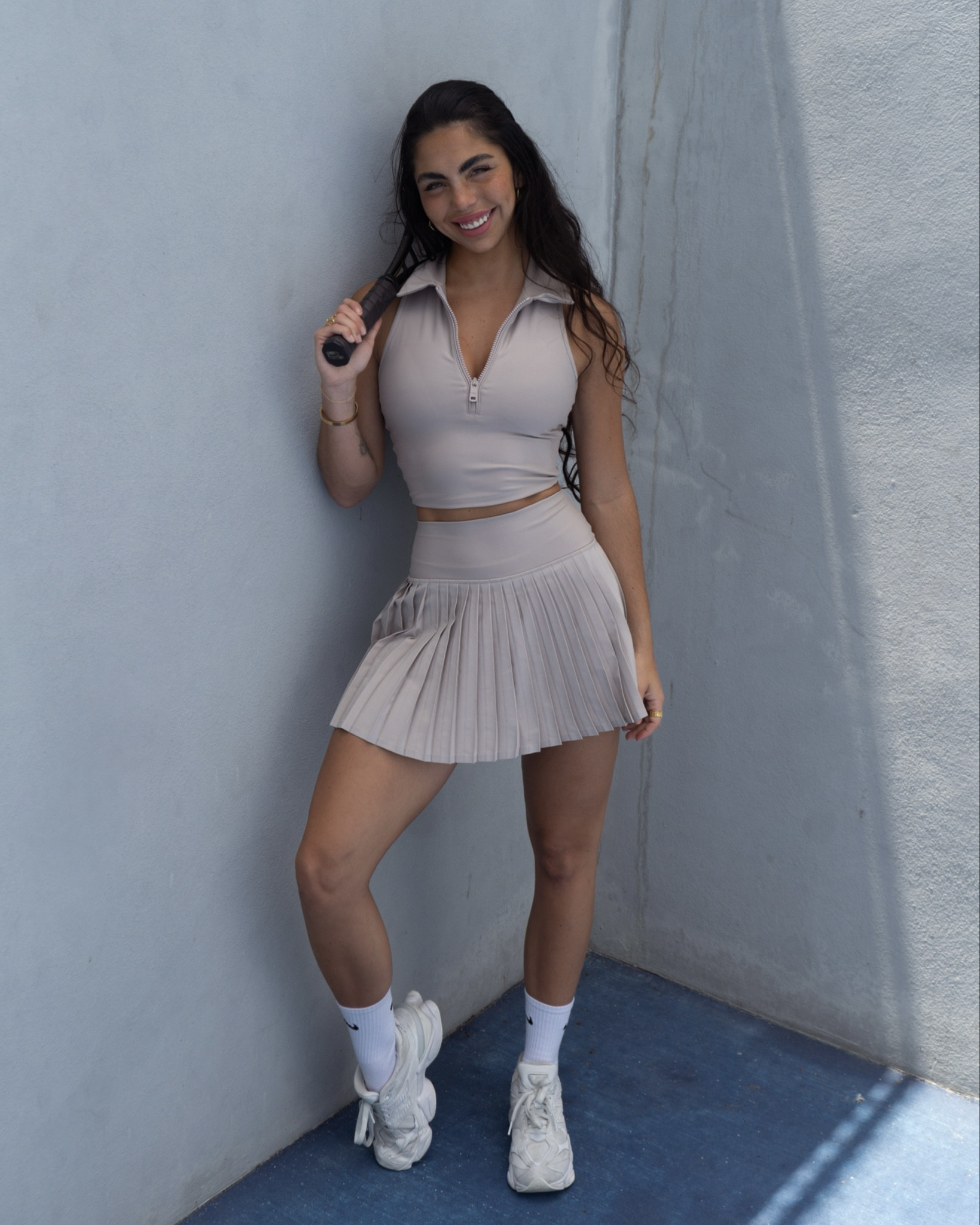 Serving looks (and giggles) 🎾 This luxe set is the best set to play tennis in or be in activewear for any activity. So stretchy but comfortable! 

#LTKsalealert #LTKstyletip

#LTKStyleTip #LTKActive #LTKFitness