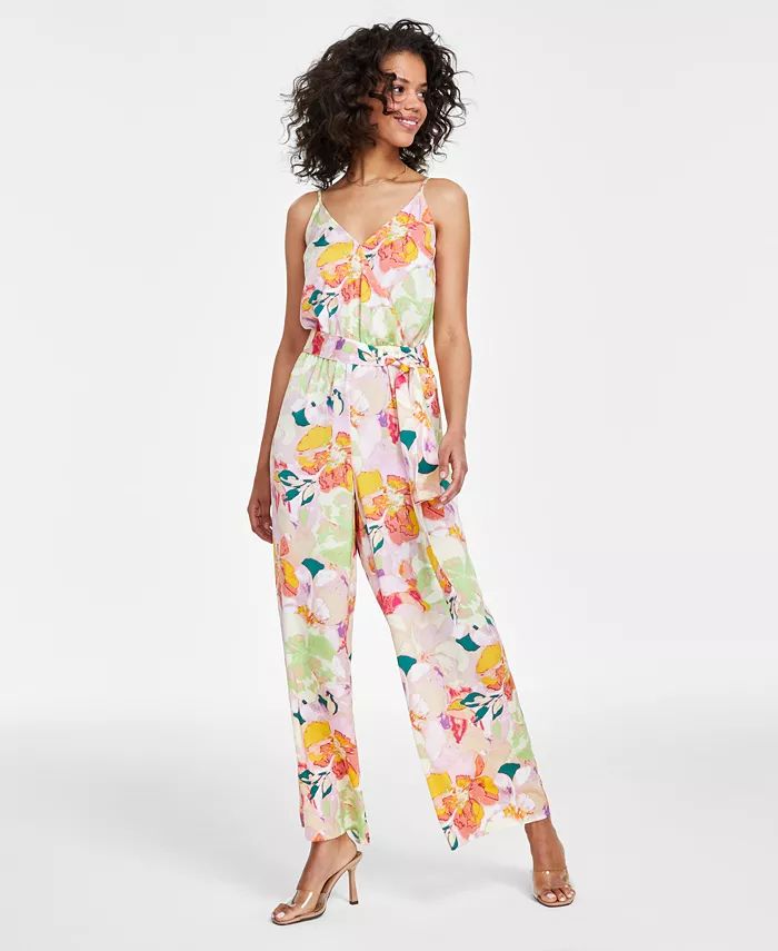 Bar III Petite Printed Sleeveless Jumpsuit, Created for Macy's - Macy's | Macy's